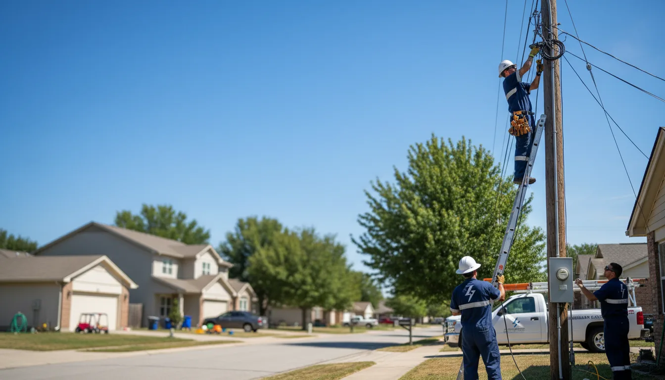 Residential electrician providing installation services in Burlington, KY